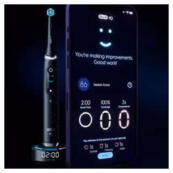 Oral-B iO Series 10 Adult Rotating-oscillating toothbrush Black - Additional view 5