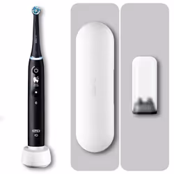 Oral-B iO Series 6, Adult, Rotating toothbrush, Daily care, Gum care, Intense, Sensitive, Black, 2 min, Black