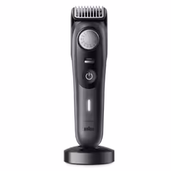 Braun BeardTrimmer 80708221, Washable, Battery, Black, Grey