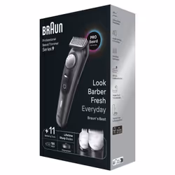 Braun BeardTrimmer 80708221 beard trimmer Battery 40 2 cm Black, Grey