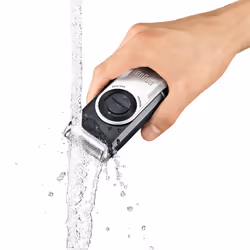 Braun MobileShave M-90 Men's Portable Electric Foil Shaver Travel Battery Razor,Black, Silver