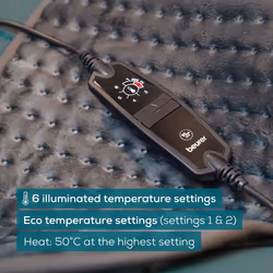 HK123 Green Planet Heating Pad, Made in Europe, Top and Bottom Made from 100% Recycled Material, Cuddly Soft, 60 x 30 cm, 6 Temperature Levels and - Additional view 5