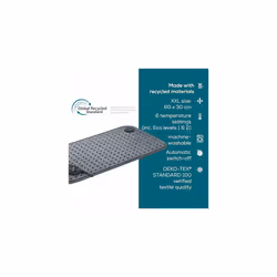 HK123 Green Planet Heating Pad, Made in Europe, Top and Bottom Made from 100% Recycled Material, Cuddly Soft, 60 x 30 cm, 6 Temperature Levels and - Additional view 9