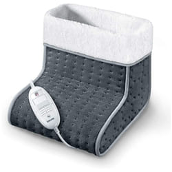 Beurer FW20 Cosy Foot Warmer Suitable for Large Feet, Soft and Breathable Surface, 3 Powers, Ultra Fast Heating, 100W, Dark Grey