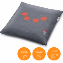 Beurer Electric Shiatsu Massage Cushion Back Neck Massager Heat Pillow