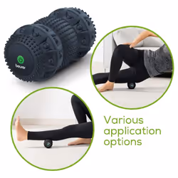 Beurer MG 35 Deep Roll Massage Roller with Vibration, Fascia Roller for Trigger Point Massage, 3 Intensity Levels, Massage Mode, Versatile, Deep - Additional view 4