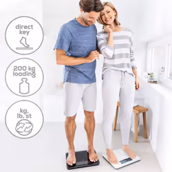 Beurer GS400 Signature Line Glass Bathroom Scale - Black | Larger standing area | Made from safety glass for a robust and stylish finish | XL digital - Additional view 4