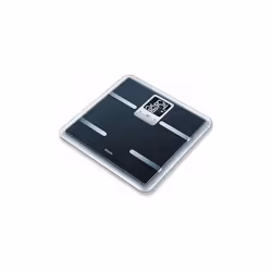 Beurer Glass diagnostic scale with 2 line LCD display - Black