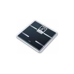 Beurer Glass diagnostic scale with 2 line LCD display - Black