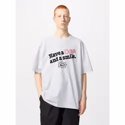 Uniqlo Japan Keith Haring X Coca Cola Ut relaX - 03 GRAY/M