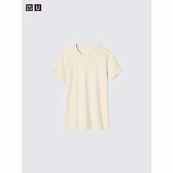 Uniqlo Japan Crew Neck T  shorT Sleeve - 30 NATURAL/XL