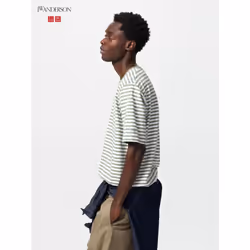 Uniqlo Japan STriped T shirT - 53 GREEN/XL