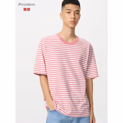Uniqlo Japan STriped T shirT - 12 PINK/L