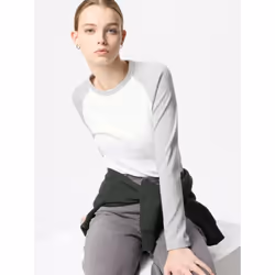 Uniqlo Japan SofT Rib T - 69 NAVY/XS