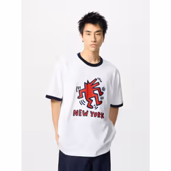Uniqlo Japan Keith Haring Ut Relaxed Fit - 00 WHITE/XS