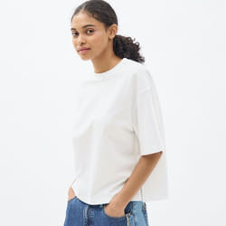 Gu By Uniqlo Dry Wide Tee  5 Minute Sleeves - 34 BROWN/3XL
