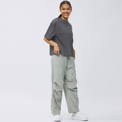 Gu By Uniqlo Dry Wide Tee  5 Minute Sleeves - 34 BROWN/XL