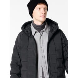Uniqlo Japan Pufftech Hoodie - 09 BLACK/XS