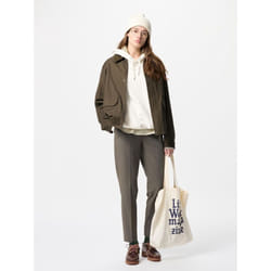 Uniqlo Japan Smart Ankle Pants  2way Stretch Tapered Length 71cm  Can Be Set Up - 37 BROWN/XS