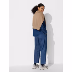 Uniqlo Japan Cotton Relaxed Ankle Pants - 65 BLUE/XS