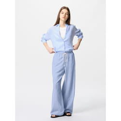 Uniqlo Japan Linen Blend Easy Pants - 65 BLUE/L