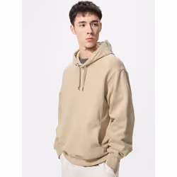 Uniqlo Japan Sweat Pull Hoodie - 31 BEIGE/M