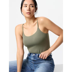 Uniqlo Japan Air Rhythm Bra Camisole - 56 OLIVE/M
