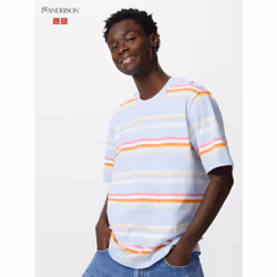 Uniqlo Japan STriped T shirT - 61 BLUE/XL
