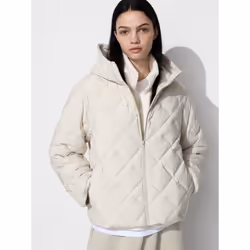 Uniqlo Japan Pufftech Hoodie - 30 NATURAL/S