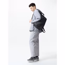 Uniqlo Japan Stretch Waist Ribbed Easy Pants - 02 LIGHT GRAY/XS