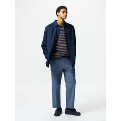 Uniqlo Japan Stretch Waist Ribbed Easy Pants - 67 BLUE/XS