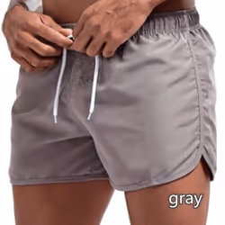 Summer Men&apos;s Quick-Drying Swim Trunks Sports Pants Swimwear Beach Shorts Jogging Shorts - white, M