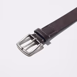 Uniqlo Japan Italian Oiled Leather Belt - 09 BLACK/M