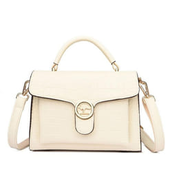 Bag Crossbody Bag Women's Fashion Alligator Print Women's Handbag Shoulder Bag - beige