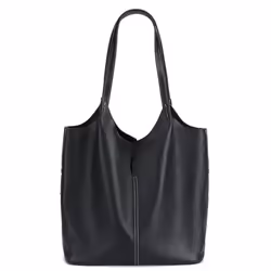 Tote Bag Large Capacity Women's All-in-one Shoulder Bag Advanced Sense Commuter Fashion Bucket Bag - black