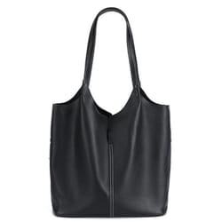 Tote Bag Large Capacity Women's All-in-one Shoulder Bag Advanced Sense Commuter Fashion Bucket Bag - black