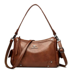 Bag Middle-aged Large Capacity Crossbody Bag Female Fashion Multi-layer Shoulder Bag - yellow