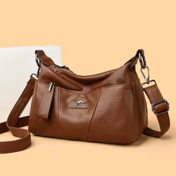 Middle-aged Women's Crossbody Bag Women's Large Capacity Shoulder Bag - beige