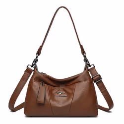 Middle-aged Women's Crossbody Bag Women's Large Capacity Shoulder Bag - brown