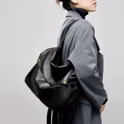 Winter Large Capacity Shoulder Genuine Leather Large Bag Soft Pitot Bag Simple Casual Women's Bag - coffee, One Size