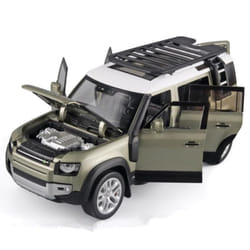 1/18 Land Rover Range Rover SUV Alloy Car Model Front Wheel Steering Multi-function Off-road Vehicle Car Model Sound and Light Children's Toy - green
