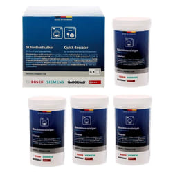 Bosch 00311922 Washing Machine and Dishwasher Descaler, Pack of 4