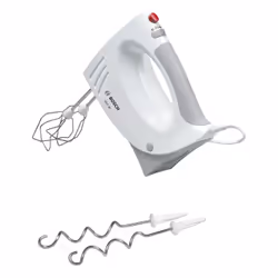 Bosch MFQ3530, Hand mixer, White, Beat, Knead, Mixing, Stirring, 1.4 m, Lever, CE, VDE