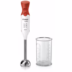 Bosch MSM64110, Immersion blender, 450 W, Red, White