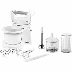 Bosch MFQ36490, Stand mixer, White, 1.3 m, 0.5 L, CE, VDE, 450 W
