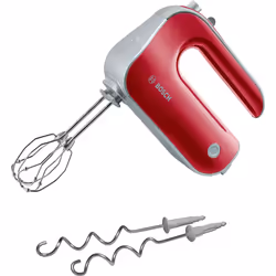Bosch MFQ40303, Hand mixer, Red, Silver, Mixing, 1.4 m, Lever, 500 W