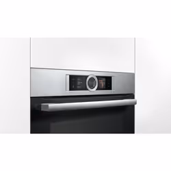 Bosch Serie 8 HBG6764S1 oven 71 L 3650 W Black, Stainless steel