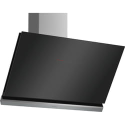 Bosch Serie 8 DWK98PR60B cooker hood Wall-mounted Black, Stainless steel 837.4 m³/h