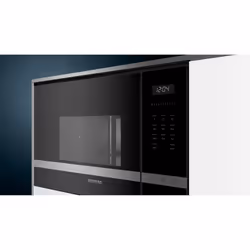 Siemens iQ500 BF525LMS0B microwave Black, Stainless steel Combination microwave Built-in 20 L 800 W