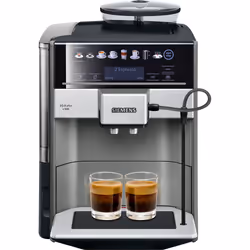 Siemens EQ.6 TE655203RW, Espresso machine, 1.7 L, Coffee beans, Built-in grinder, 1500 W, Black, Grey, Silver